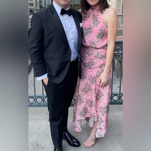 Veronica Beard Leia Dress in Multi Peony